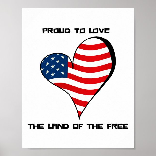 stolt över delstaten Fria Kärlek Poster (Framsidan)