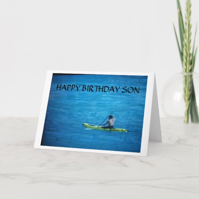 "STOLT ÖVER DEN MAN DU HAR BLIVIT SON" BIRTHDAY-KO KORT (Framsida)