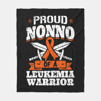 stolt över en leukemi Warrior Grandpa Awarenes Fleecefilt