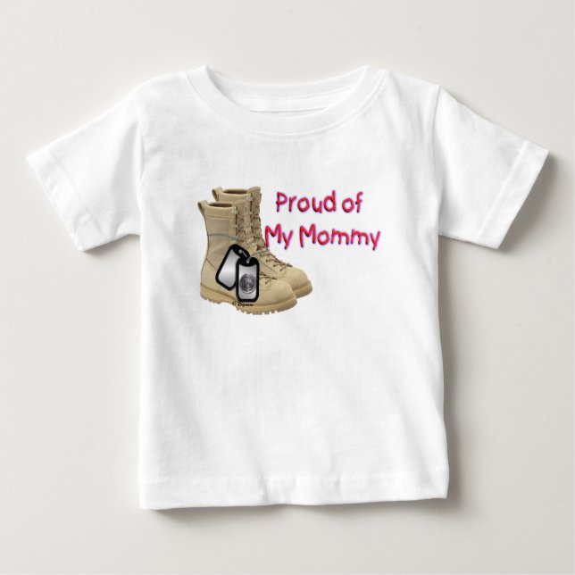 stolt över min Mamma (armén) Tee Shirt (Framsida)