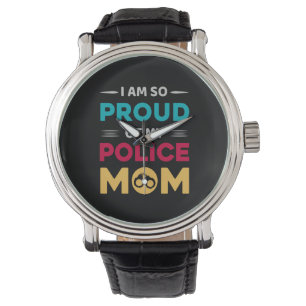 stolt över min polis Mamma Armbandsur
