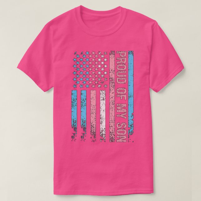 stolt över min son trans-HBT LGBTQ T Shirt (Design framsida)