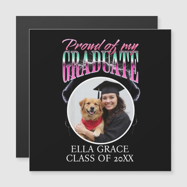 stolt över min Student Anpassningsbar Pic Chrome L (Fram/baksida)