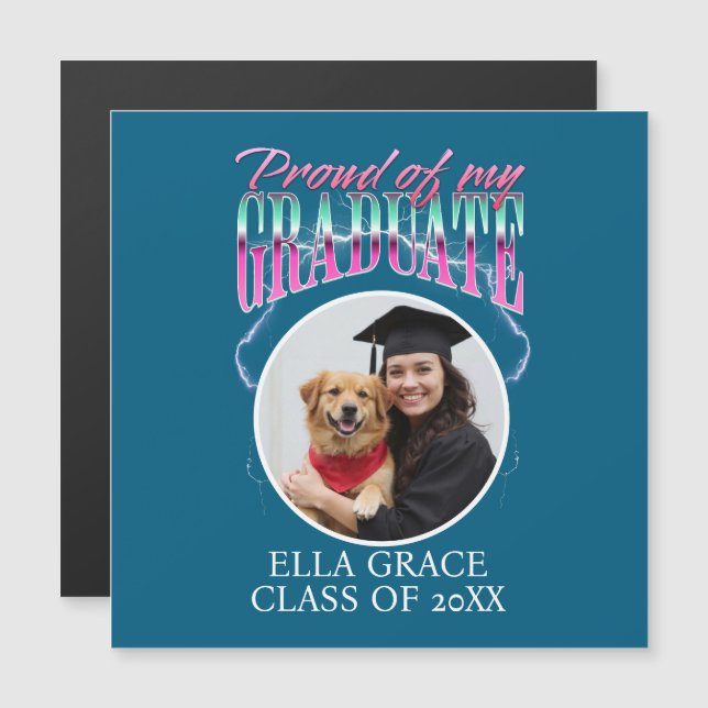 stolt över min Student Anpassningsbar Pic Chrome L (Fram/baksida)