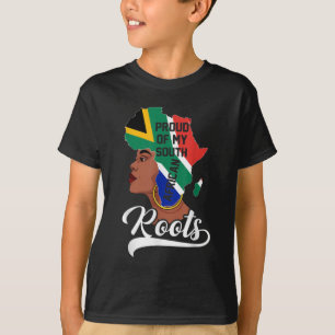 stolt över min sydafrikanska rötternas svarta hist t shirt