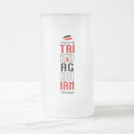 Stolt över min trinbagonska härkomst Frostad mugg