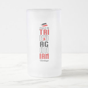 Stolt över min trinbagonska härkomst Frostad mugg