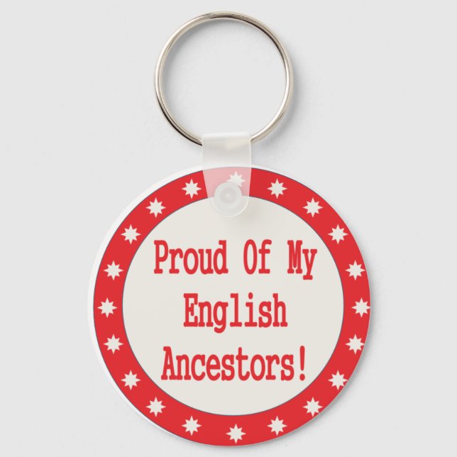 stolt över mina engelska anhängare nyckelring (Framsida)