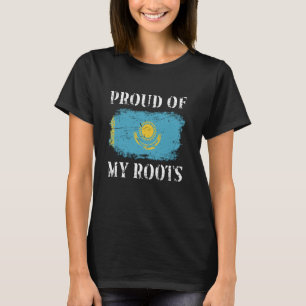 stolt över mina kazakstanska rottar Kazakstan Flag T Shirt