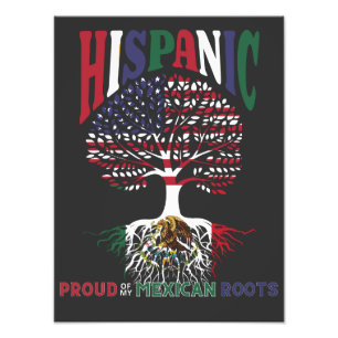 stolt över mina mexikanska rötter, den latinamerik fototryck