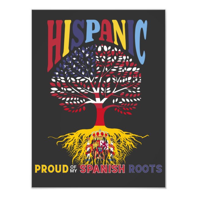 stolt över mina spanska rötter - det spanska kultu fototryck (Framsidan)