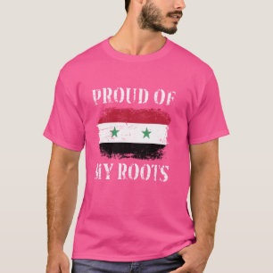 stolt över mina syriska rötter i syriska Flagga Sy T Shirt