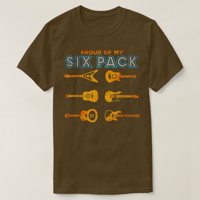 stolt över mitt Si Pack-funny Guitar Player Guitar T Shirt (Design framsida)