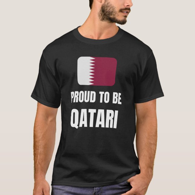 stolt över Qatari T Shirt (Framsida)