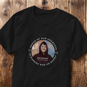 Stolt över vår examen 20XX Modern examensfoto T Shirt