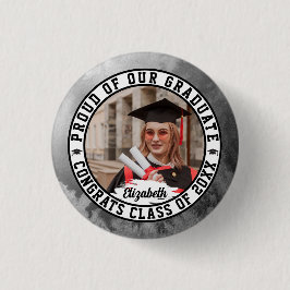 stolt över vår foto Cute i Trendiget Student Stude Knapp