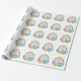 Stolt över vem jag är regnbågs konst själv kärlek  presentpapper