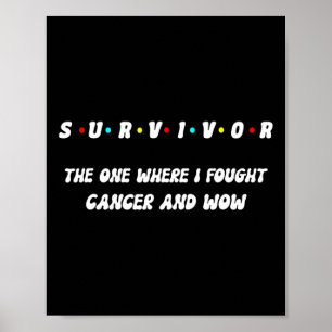 Stolt överlevare bröst lunga hud tjocktarm sköldkö poster
