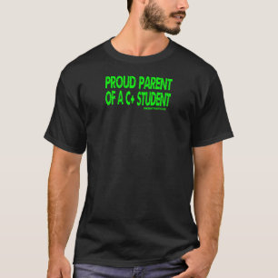 stolt överordnad för A C+ Student - Grönt T Shirt