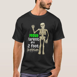 stolt överordnad till 12-fotsskeleton t shirt