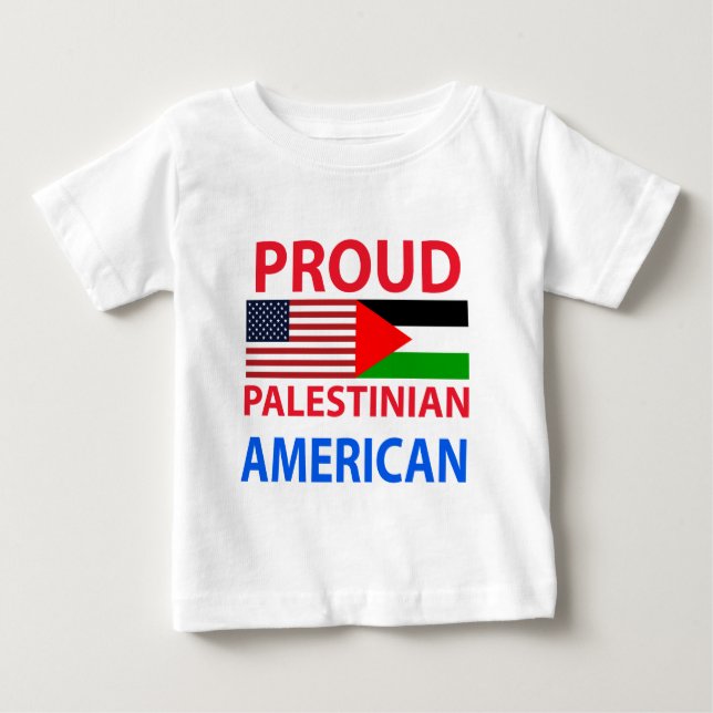 Stolt palestinsk amerikan t-shirt (Framsida)