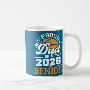 Stolt pappa 2026 Senior Basketboll Grafisk konst Kaffemugg