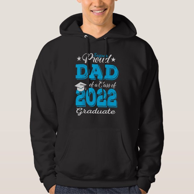 stolt Pappa av 2022 års klass Student Far 2022 Hoodie (Framsida)