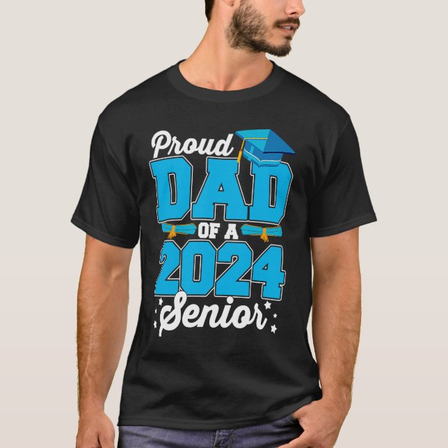 stolt Pappa av 2024 års högsta klass av 24 T Shirt (Framsida)