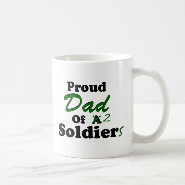 Stolt pappa av 2 soldater kaffemugg (Höger)