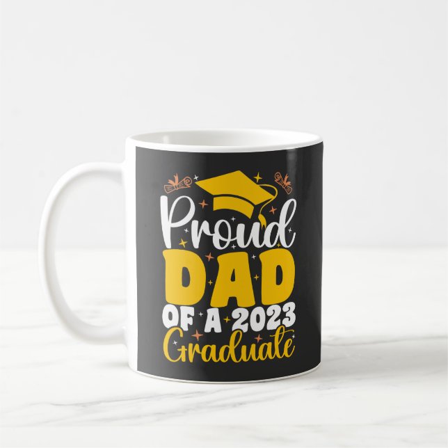 stolt Pappa av den berömda Studenten 2023 Student Kaffemugg (Vänster)