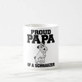 Stolt pappa av en Schnauzermugg Kaffemugg