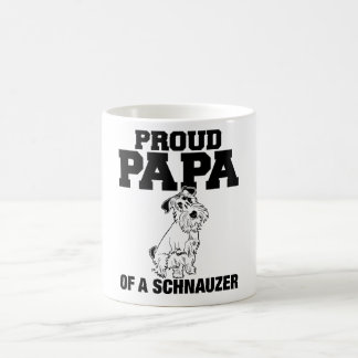 Stolt pappa av en Schnauzermugg Kaffemugg
