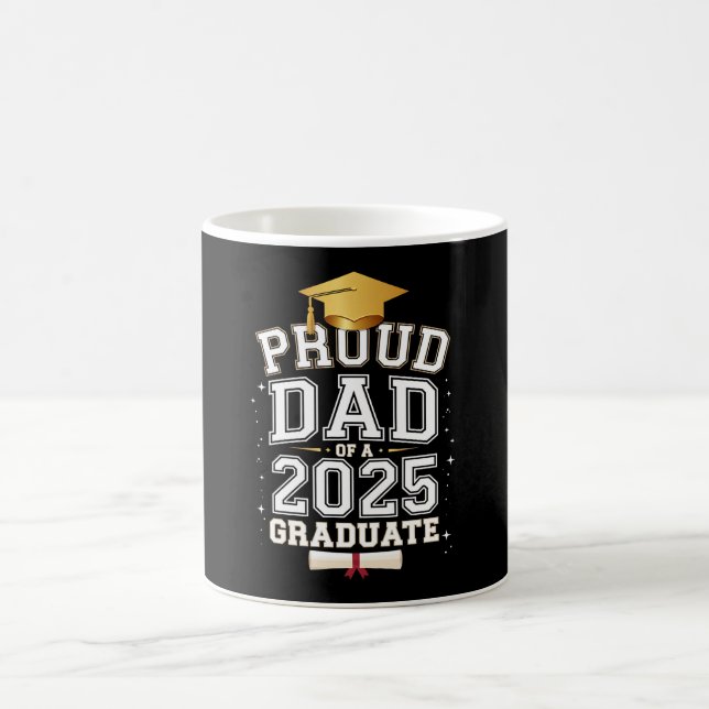 stolt Pappa av familjen Student Studenten 2025 Kaffemugg (Center)