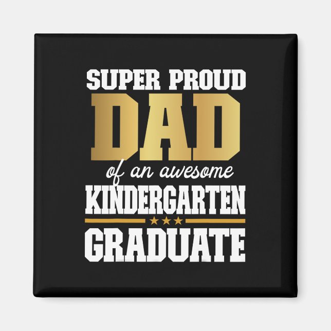 stolt Pappa av Fantastisk Kindergarten Student 202 Magnet (Framsidan)