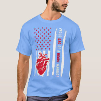 stolt Pappa av hjärthändelsetalen CHD-medvetenhet T Shirt