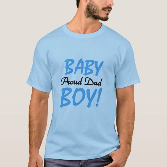 Stolt pappa av pojkeTshirts och gåvor Tee Shirt (Framsida)