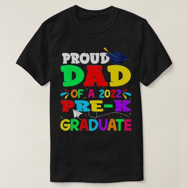 stolt Pappa av Student Fars dag 2022 T Shirt (Design framsida)