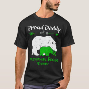 Stolt Pappa Björn Mitokondriell Sjukdom Medvetenhe T Shirt