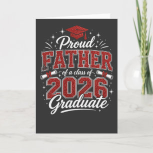 Stolt Pappa Examenklass 2026 Fader Tee Kort