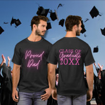 Stolt Pappa Examens Neonlysa Rosa