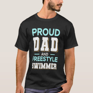 Stolt pappa fristilsimdesign Ljusblå vit T Shirt