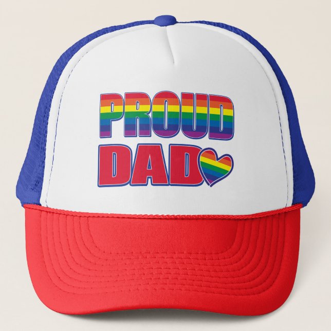 Stolt Pappa Gay Pride Keps (Framsida)