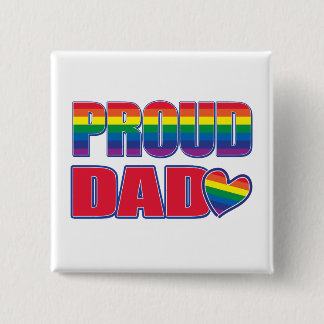 Stolt pappa - gay pride knapp