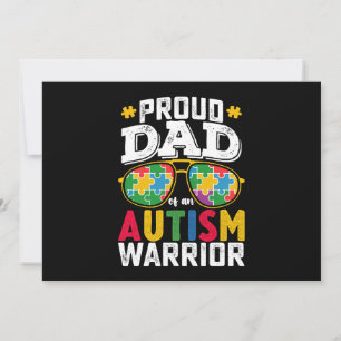 stolt Pappa i en Autismkrigarfamilj Inbjudningar