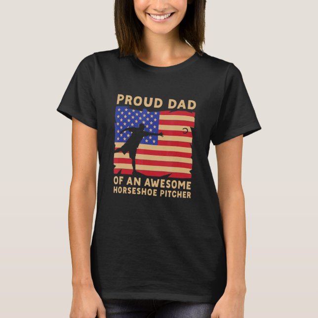 stolt Pappa i en Awsome--trutning T Shirt (Framsida)
