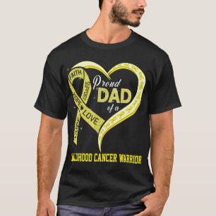 stolt Pappa i en barncancerkrigare T Shirt