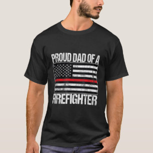 stolt Pappa i en brandman - Fireman Parent T Shirt