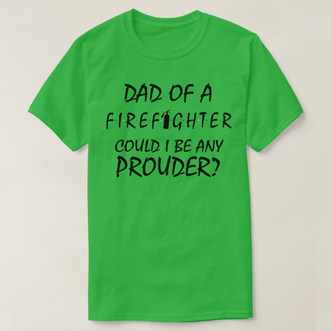 stolt Pappa i en brandman T Shirt (Design framsida)