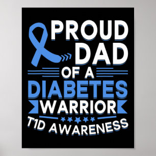 stolt Pappa i en diabetesanfallsskådespelare T1d Poster