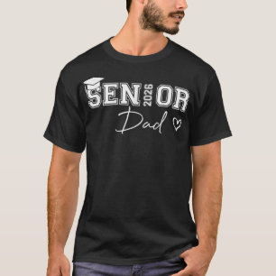 stolt Pappa i en klass av 2026 års Student-hjärten T Shirt